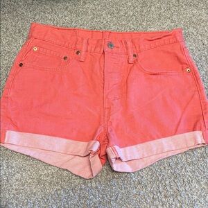 501 Levi Strauss blood orange Denim Shorts